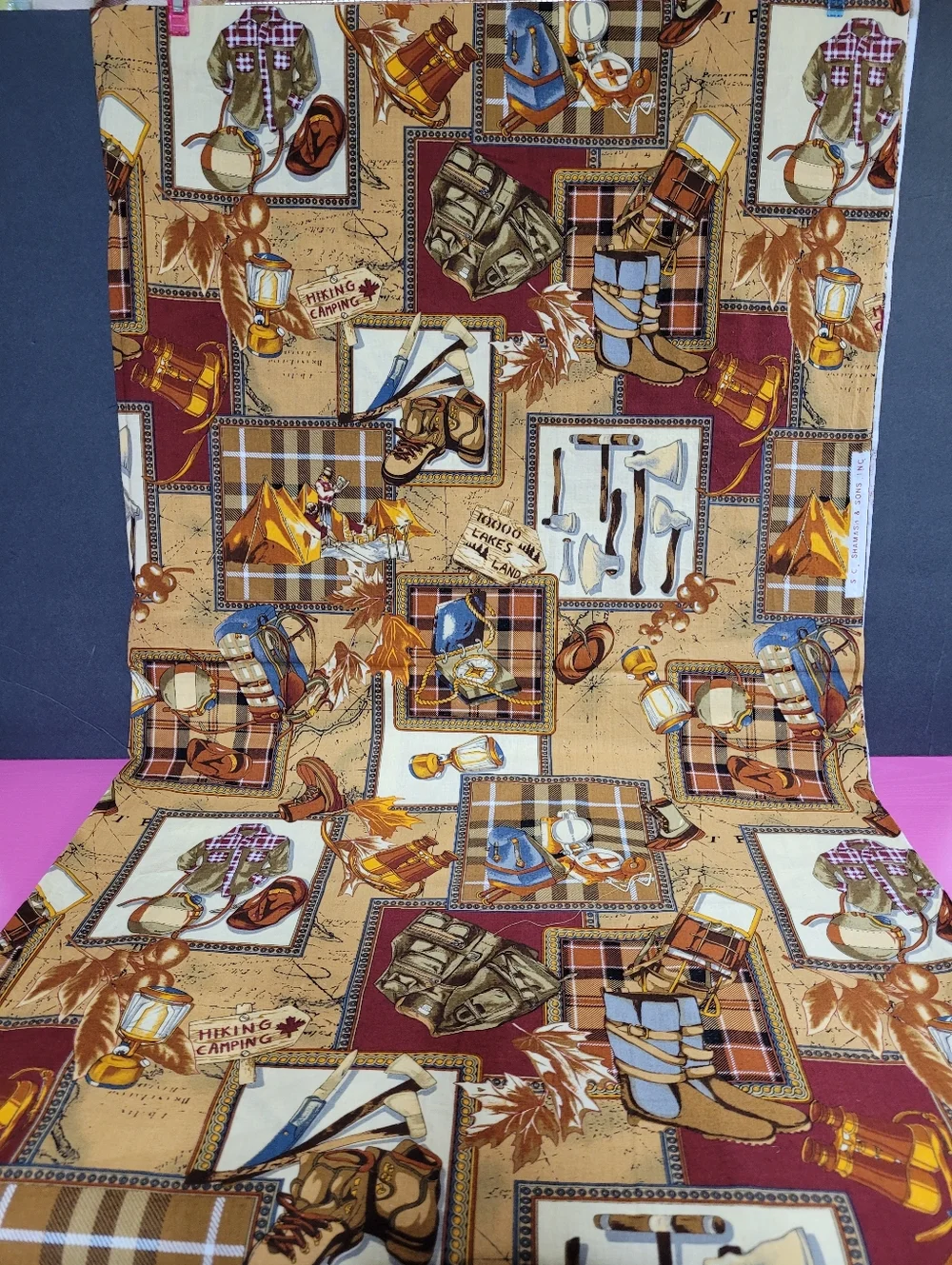 S C Shamash & Sons Inc Outdoor Camping Hiking Print Fabric (0784)
